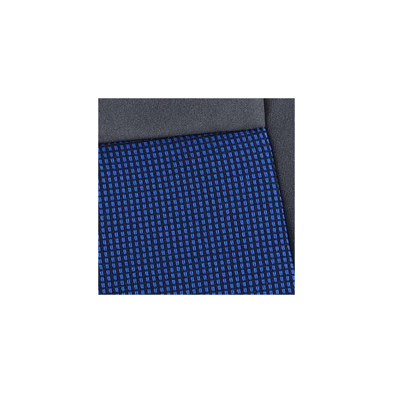 Housse de siège bleue sur-mesure