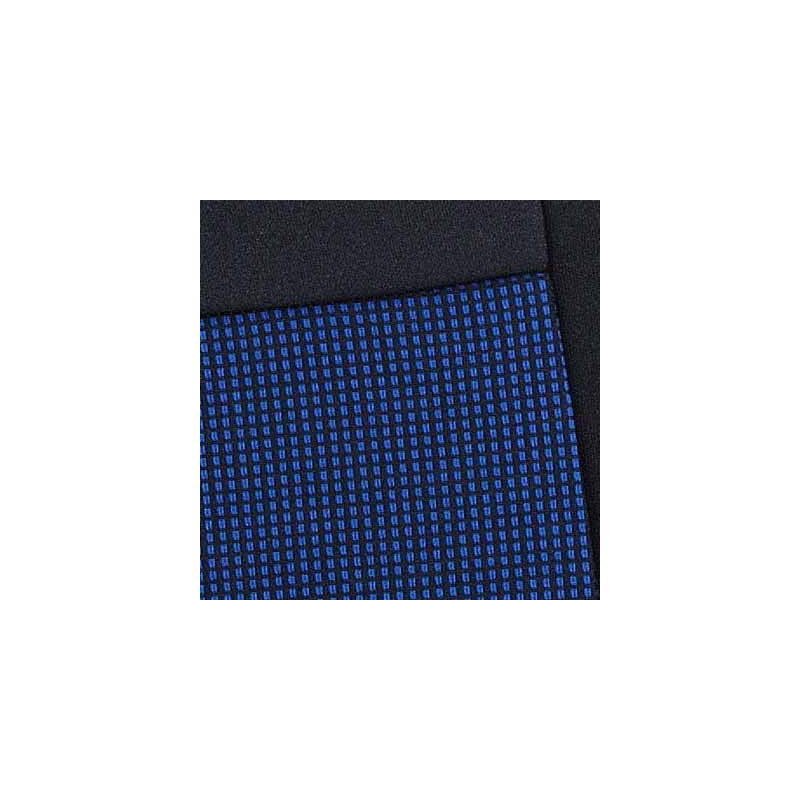 Housse de siège sur-mesure, damier bleu