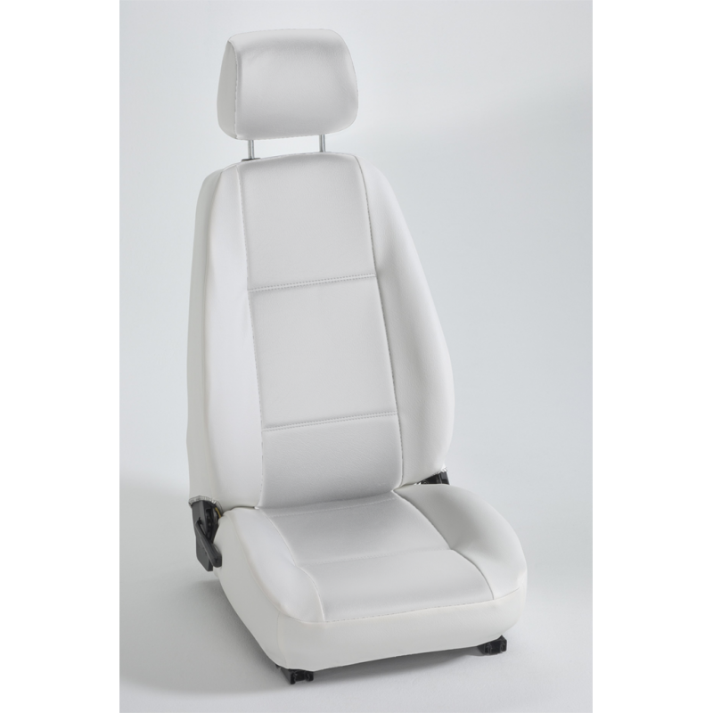 Housse auto sur mesure GOLD (simili cuir blanc)