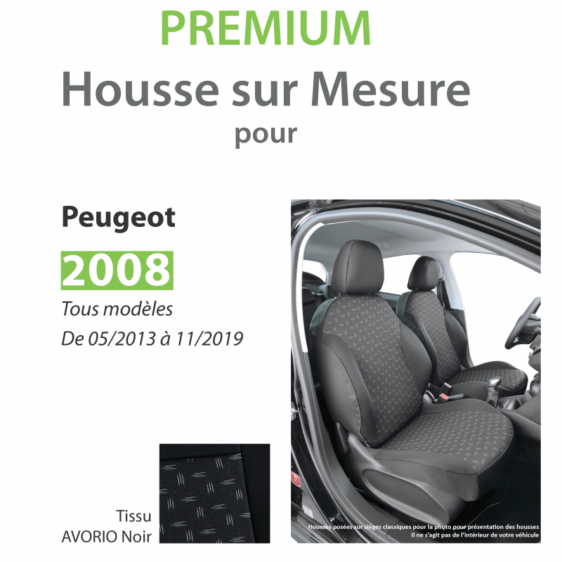 Housse sur Mesure PREMIUM pour PEUGEOT 2008, tous modèles de 05/2013 à  11/2019