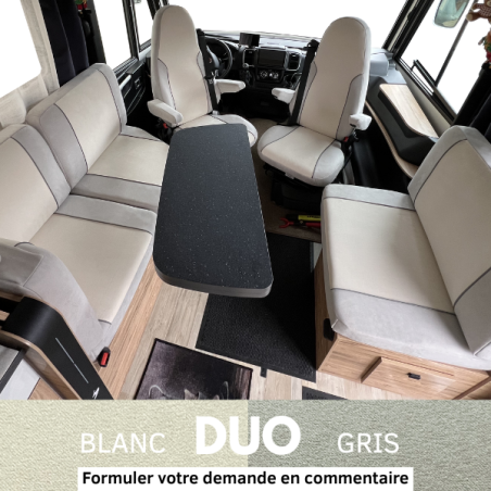 Housses sur-mesure BLANC et GRIS