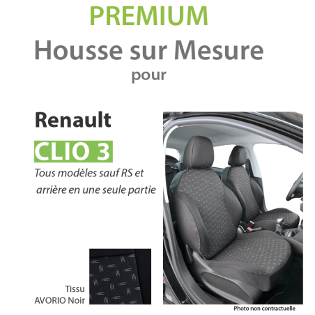Housses sur-mesure pour siège Renault clio 3